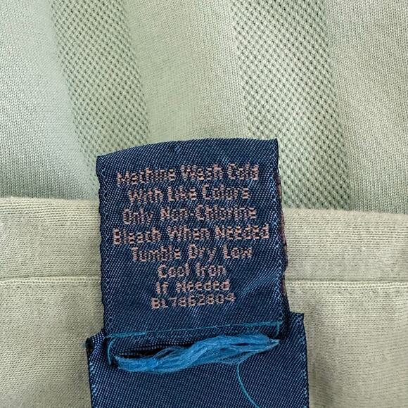 Mens VTG 70's Tropi-Cool Mint Green Polo Short Sleeve Pocket Grandpa Retro 2XL - Picture 6 of 6